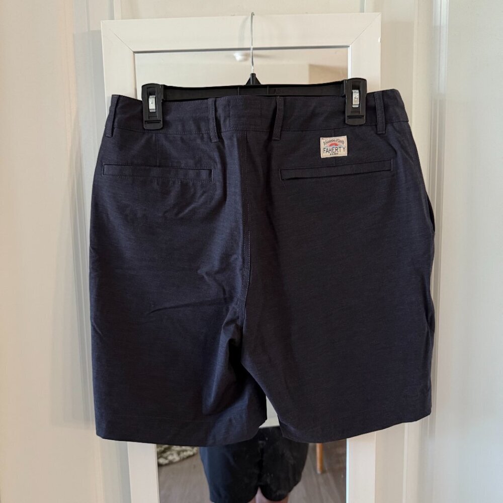 Faherty Stretch Performance Shorts Navy Size 32 - image 3